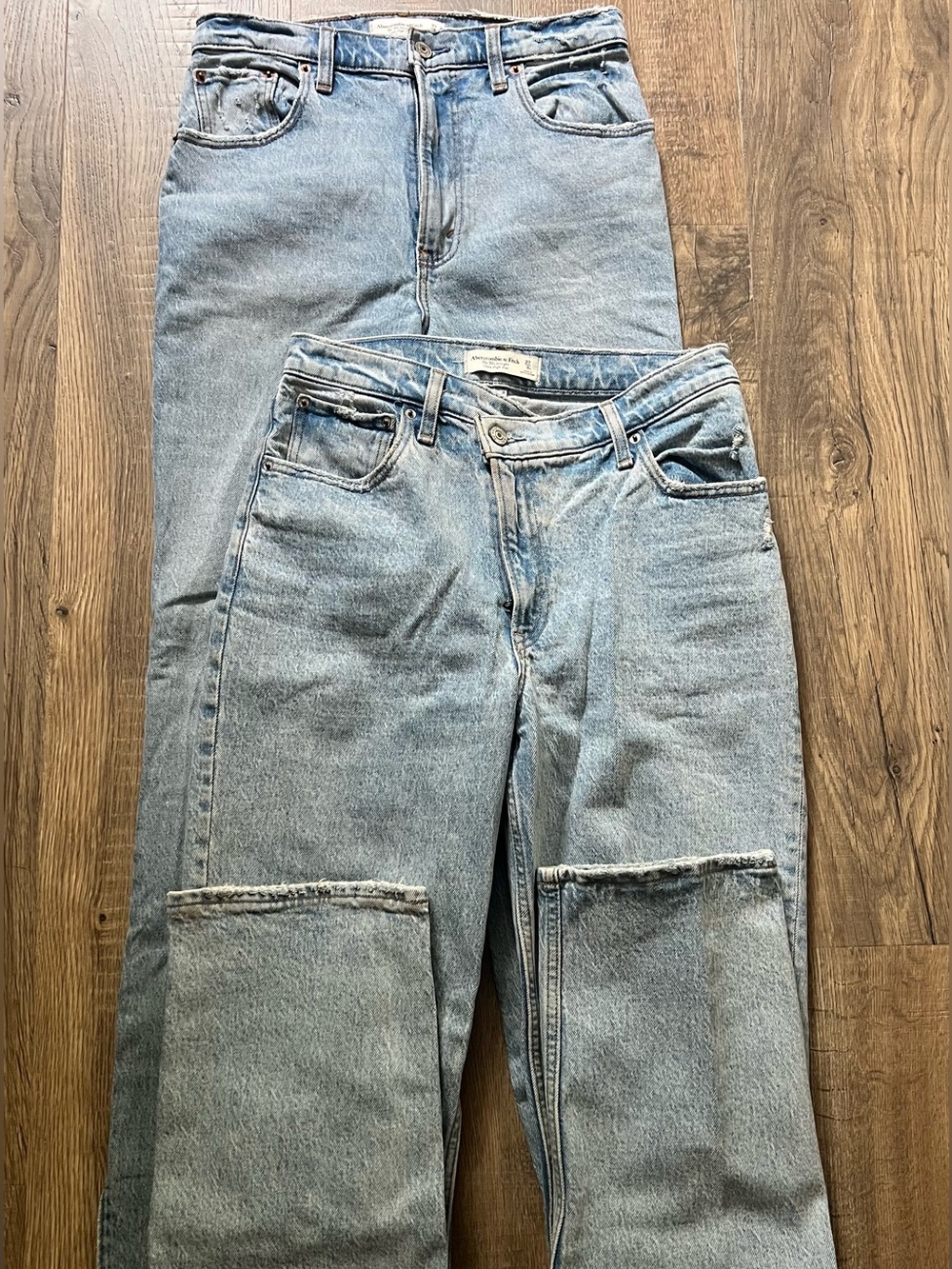 Abercrombie & Fitch Light Blue High-Rise Jeans